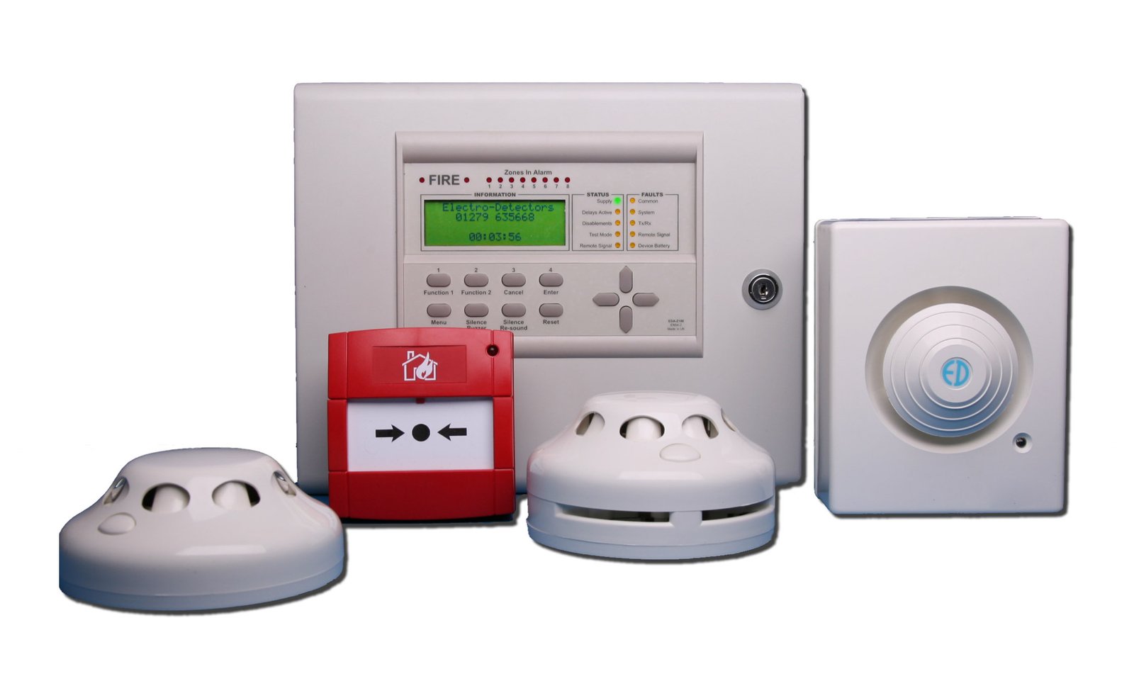 smoke and fire detector system
